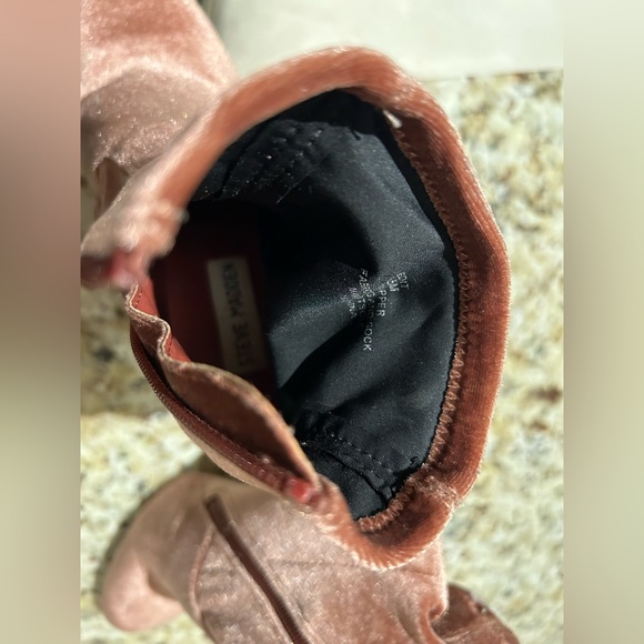 Steve Madden Velvet Pink Boots - Picture 5 of 5